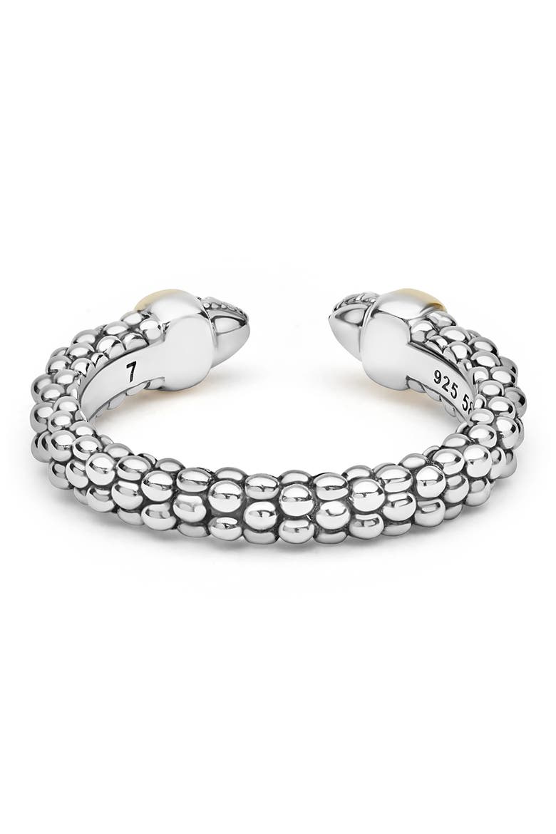 Signature Caviar Diamond Band Ring, Alternate, color, TWO-TONE