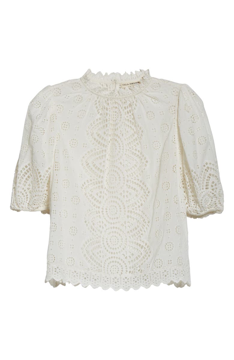 Ulla Johnson Tulia Ruffle Sleeve Blouse, Alternate, color,