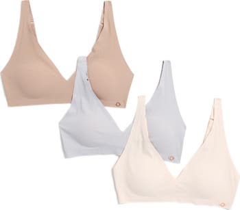 Danskin Assorted 3-Pack Microfiber Rib Bralettes | Nordstromrack