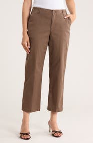 NYDJ Marilyn Ankle Straight Leg Twill Pants