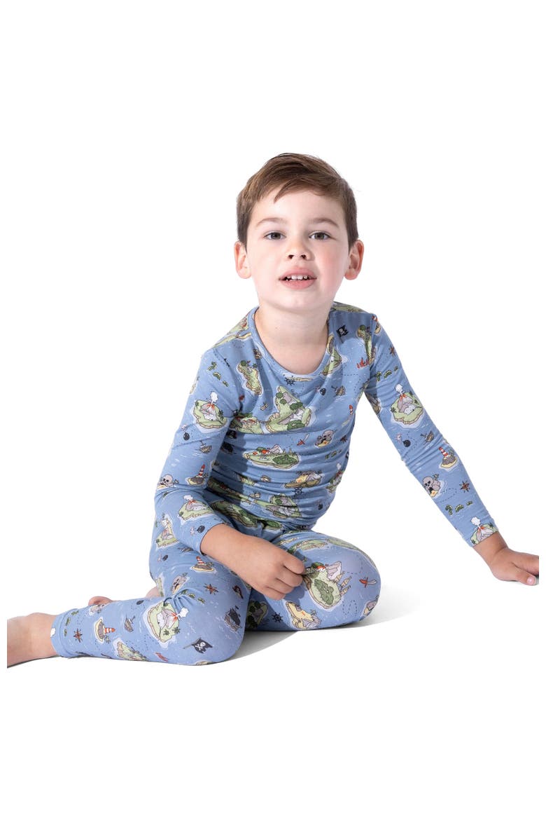 Kids' Pirate Cove Set of 2 Piece Pajamas, Alternate, color, Pirate Cove