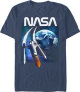 NASA Men's NASA Rocket Painting  Graphic T-Shirt