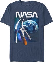 NASA Mens NASA Rocket Painting T Shirt