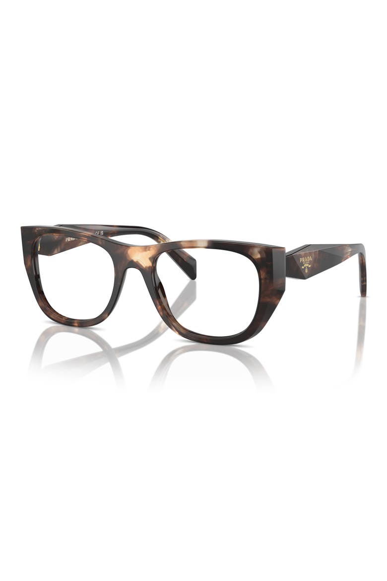 52mm Cat Eye Optical Glasses, Alternate, color, BROWN TORTOISE