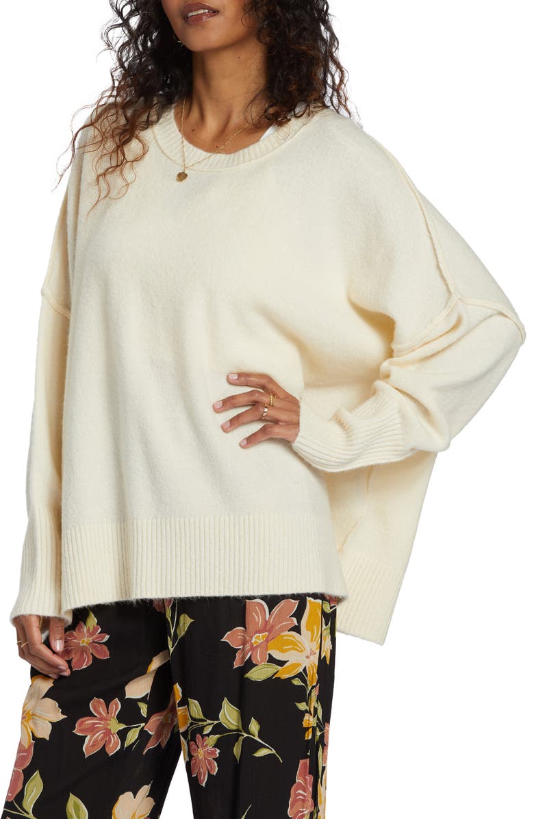 Billabong Dreaming Again Oversize Sweater, Alternate, color,