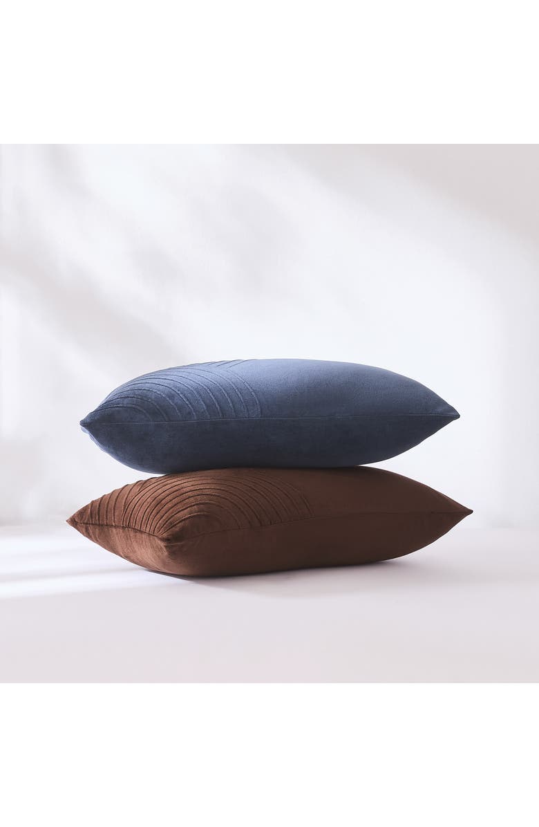 LUSH DECOR Delta Velvet Pillow Cover, Alternate, color, Brown