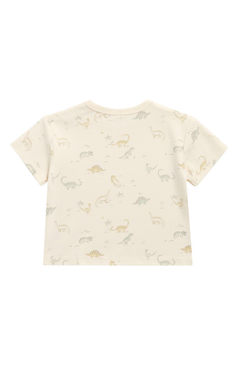 QUINCY MAE Dinosaur Boxy Graphic T-Shirt, Alternate, color, Ivory