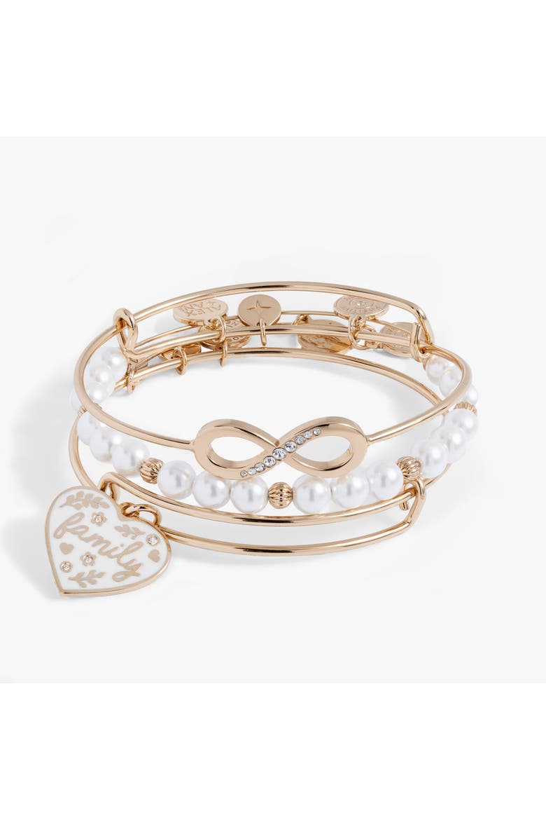 Family Bangle Set of 3, Main, color, Gold