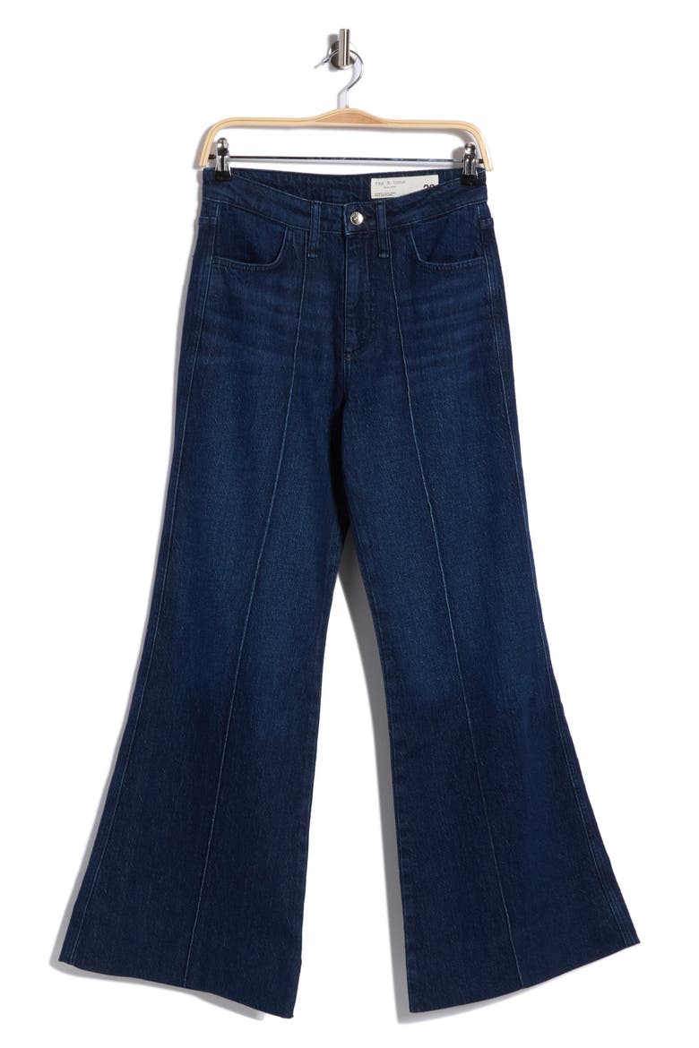 Miramar Faux Denim Wide Leg Pants, Alternate, color, REDTM