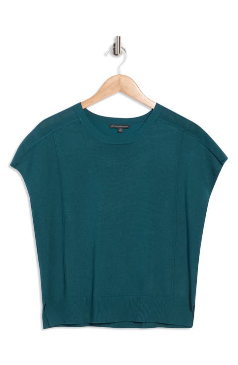 Exposed Seam Extended Sleeve Sweater