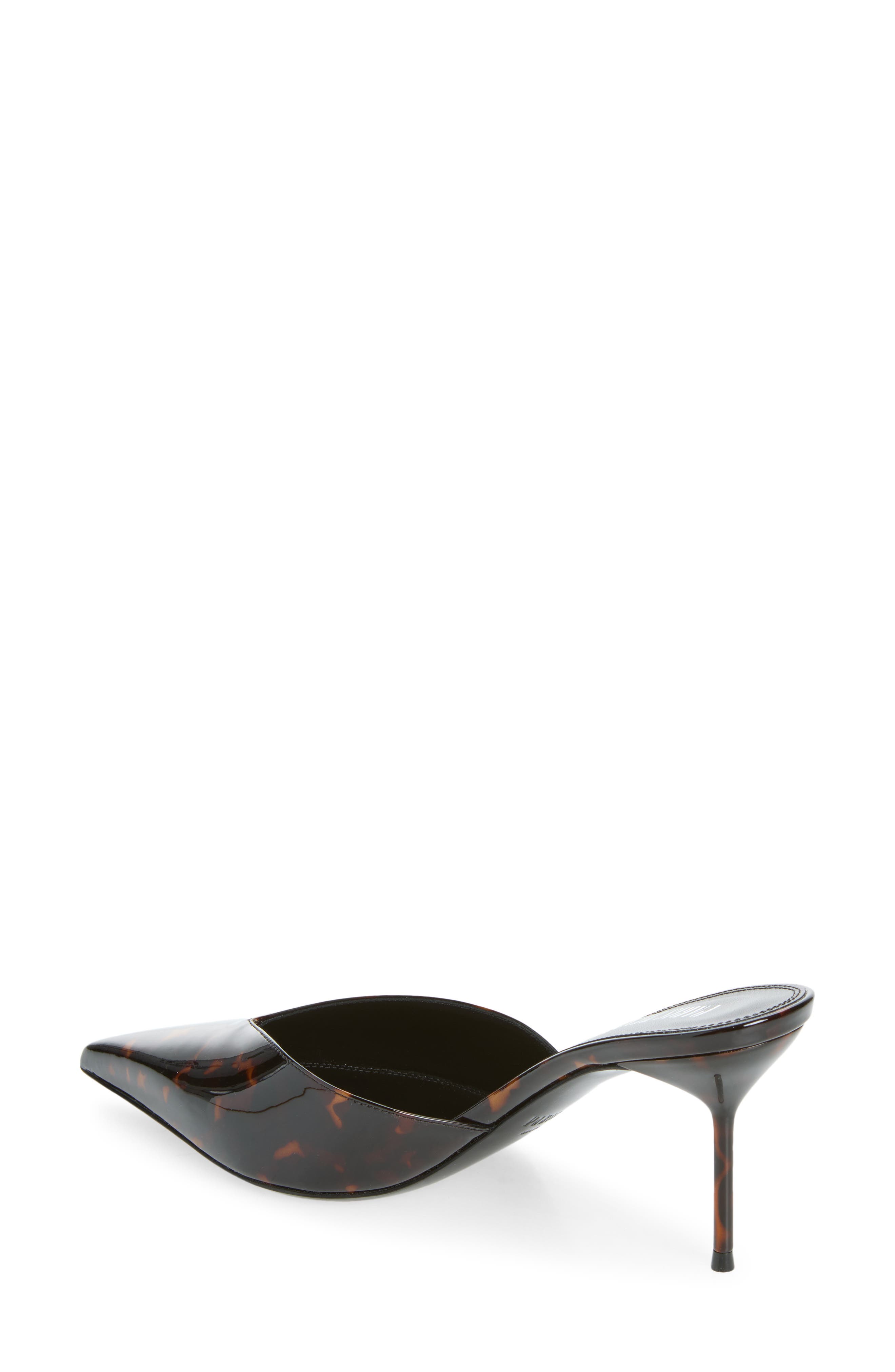 Lidia Sabot Pointed Toe Mule, Alternate, color, TORTOISE