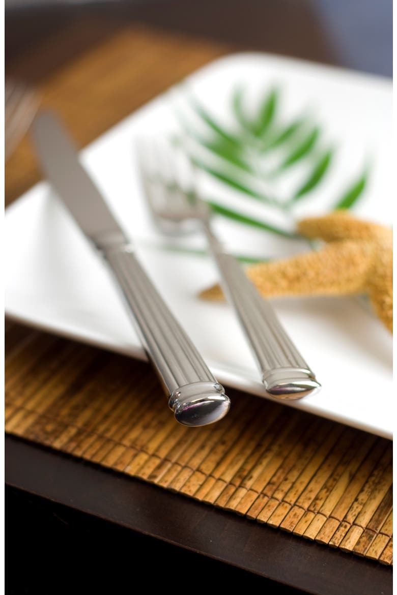 Doria 20-Piece Place Setting, Alternate, color, SILVER