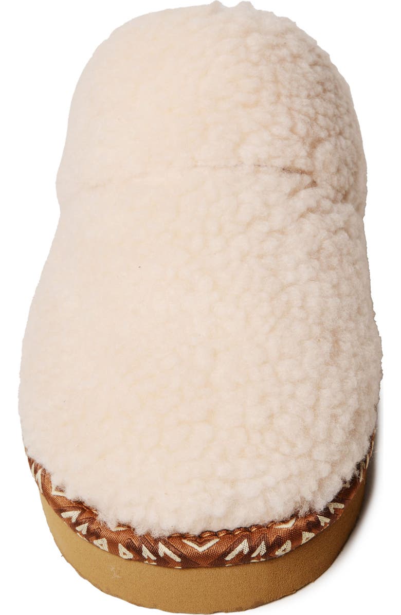 Minnetonka Cerise Faux Fur Slipper, Alternate, color, Cream