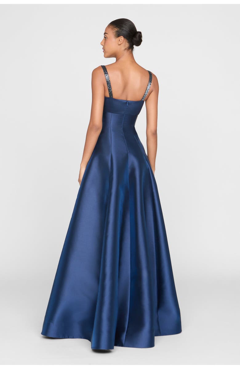 Theia Alba Peek A Boo Gown, Alternate, color, Nautical Navy