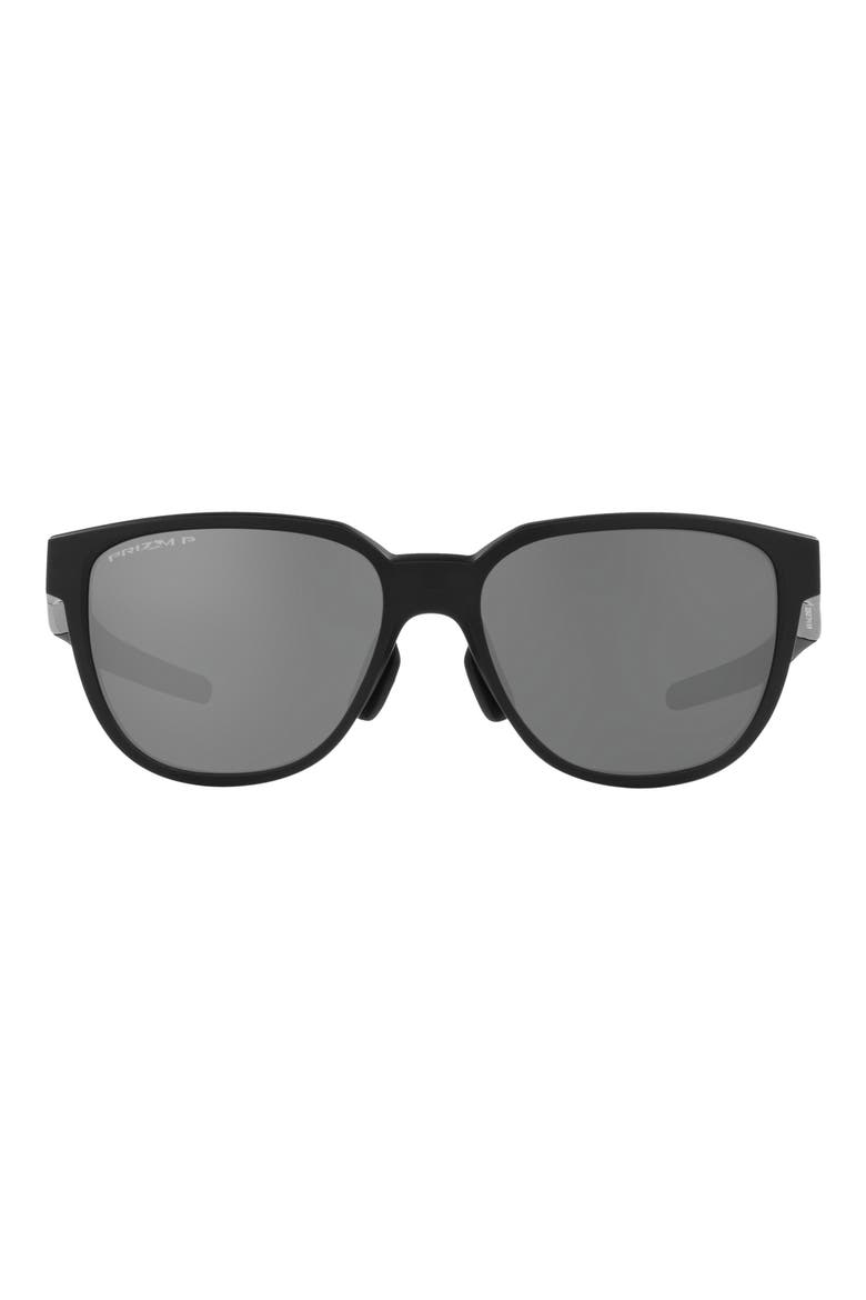 Actuator 57mm Prizm™ Polarized Rectangular Sunglasses, Main, color, MATTE BLACK