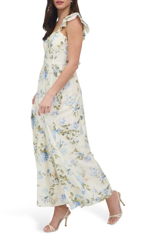 BLU PEPPER BLU PEPPER FLORAL RUFFLE MAXI SUNDRESS 