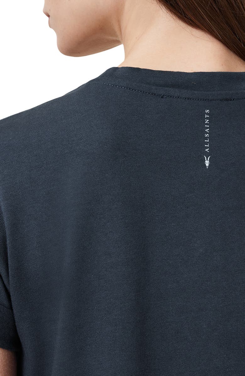 AllSaints Anna T-Shirt Maxi Dress, Alternate, color, Black Oyster Blue