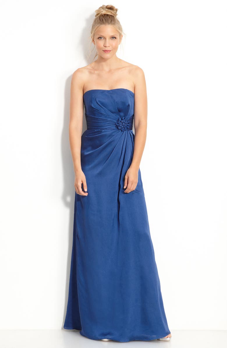Monique Lhuillier Bridesmaids ML Monique Lhuillier Bridesmaids Strapless A-Line Gown, Main, color, 