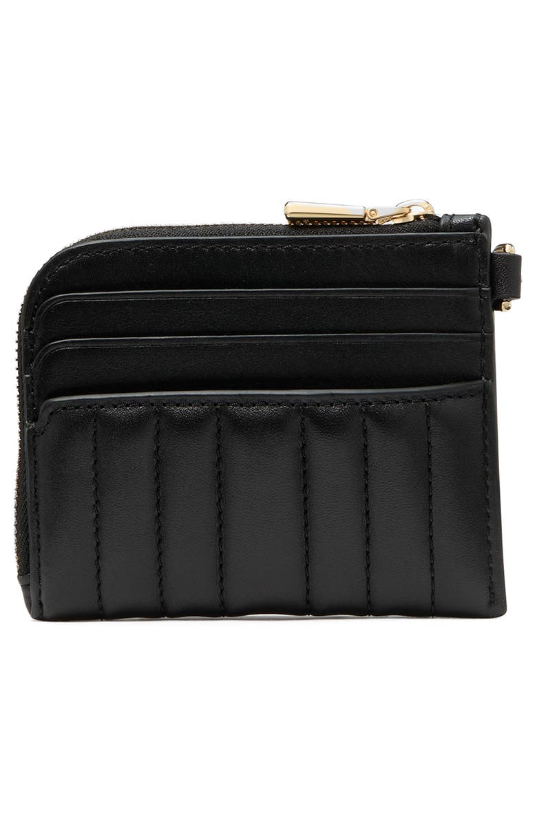 Kate Spade New York deco quilted leather card case, Alternate, color,