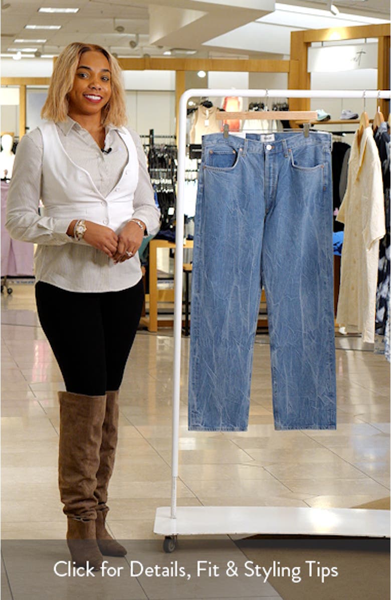 '90s Mid Rise Relaxed Straight Leg Jeans, sales video thumbnail