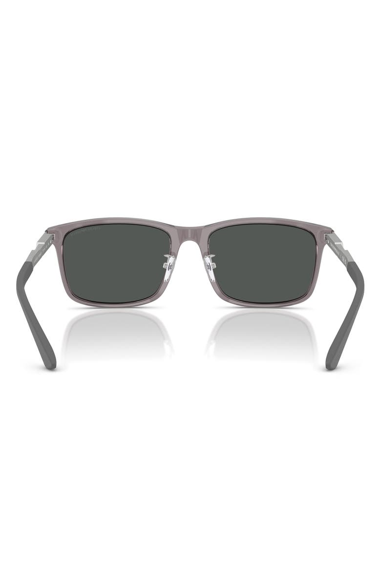 Emporio Armani 57mm Square Sunglasses, Alternate, color, 