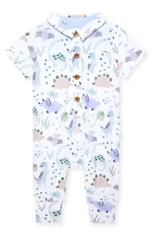 Posh Peanut Dino Henley One-Piece in Beige  product