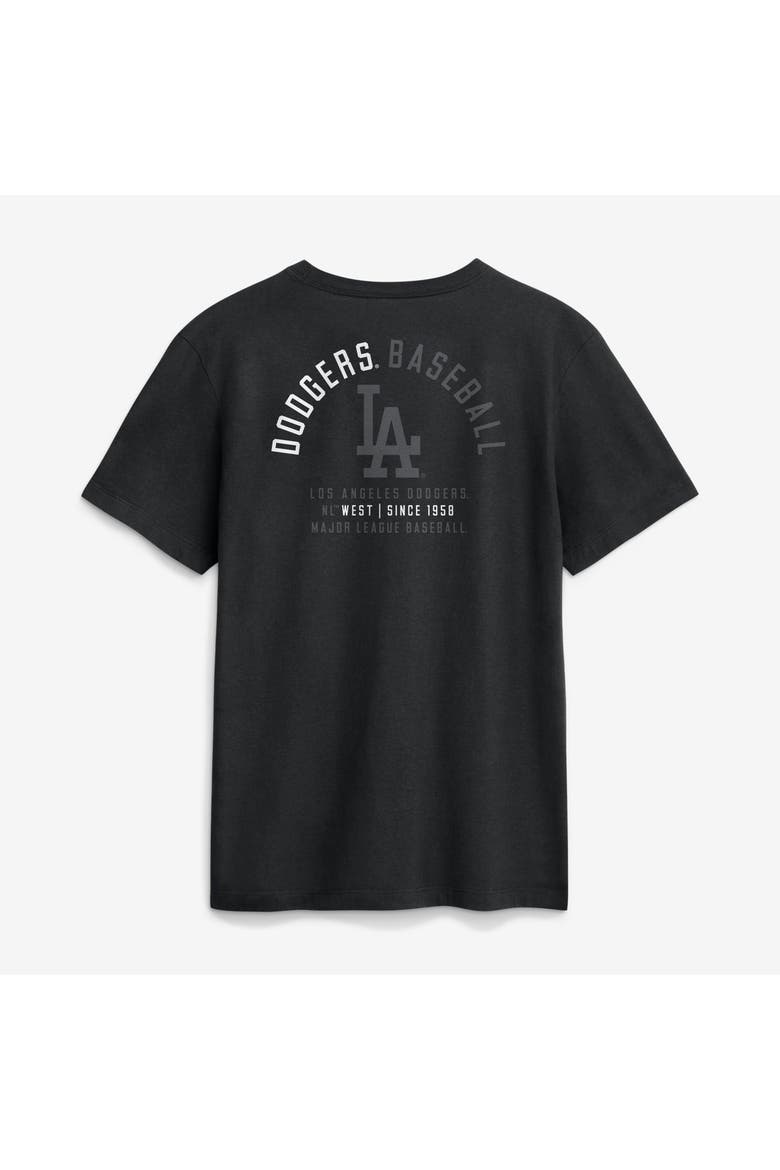 Men's Nike Black Los Angeles Dodgers Split Logo T-Shirt, Alternate, color, Black