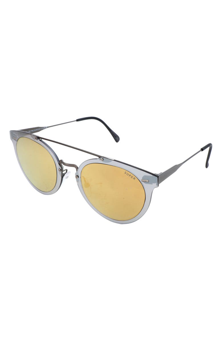 SUPER by RETROSUPERFUTURE<sup>®</sup> 53mm Round Sunglasses, Alternate, color, Silver