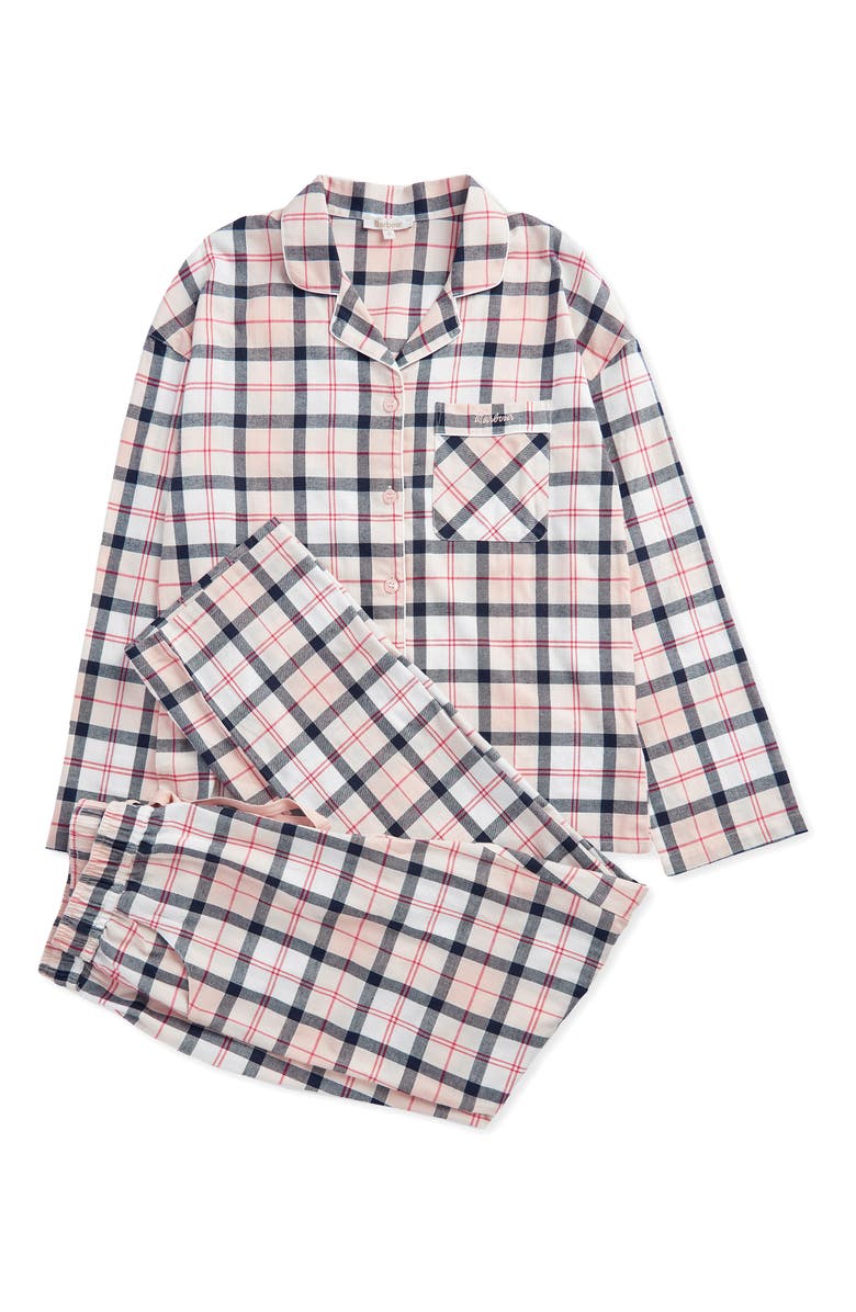 Barbour Ellery Tartan Cotton Pajamas, Alternate, color,