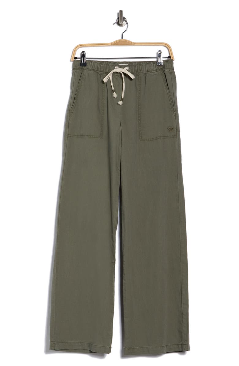 Roxy Standing Wave Pull-On Pants, Alternate, color, Dusty Olive