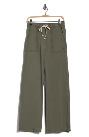 Roxy Standing Wave Pull-on Pants In Green