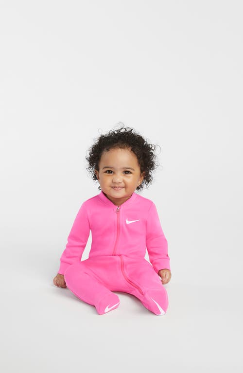 Nike Essentials French Terry Footie In Pink