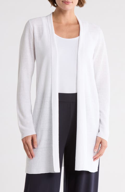 Organic Linen & Organic Cotton Long Cardigan