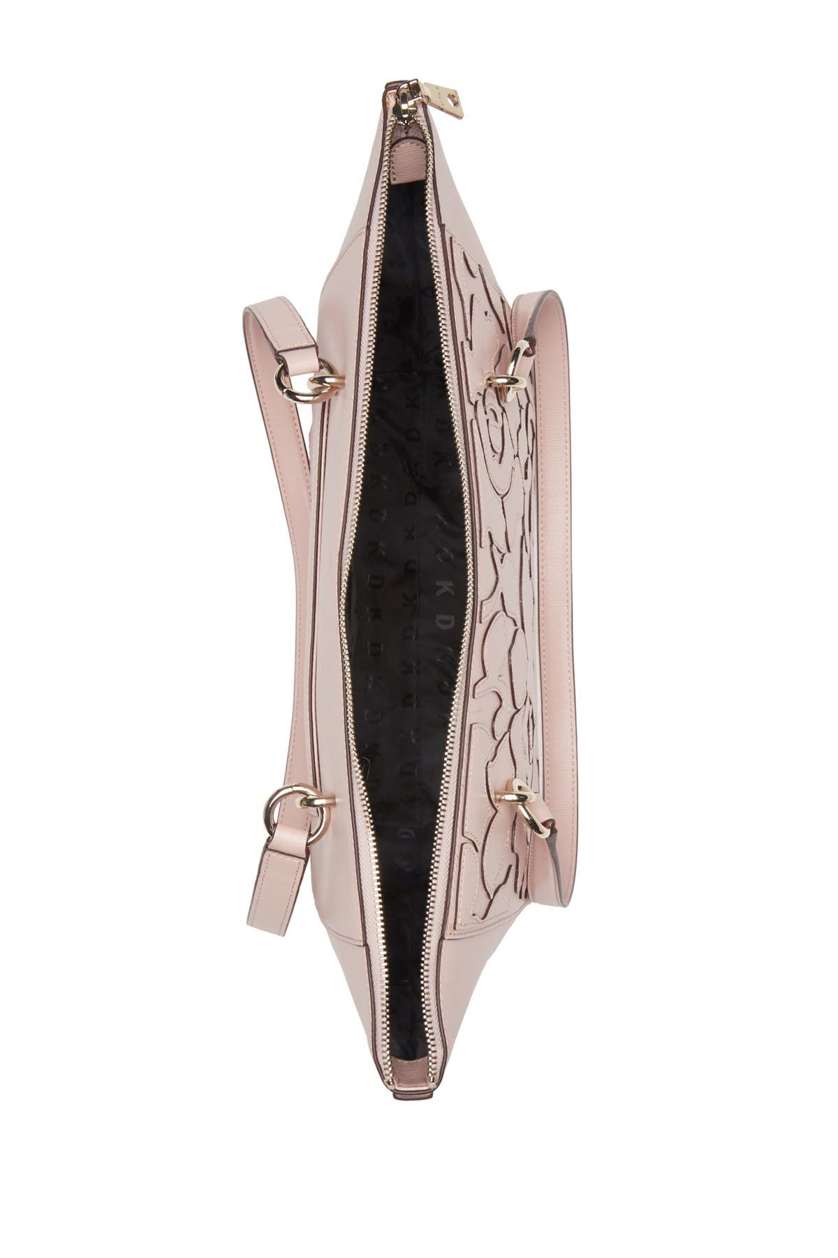 DKNY Sara Abstract Print Leather Tote Bag, Alternate, color, 