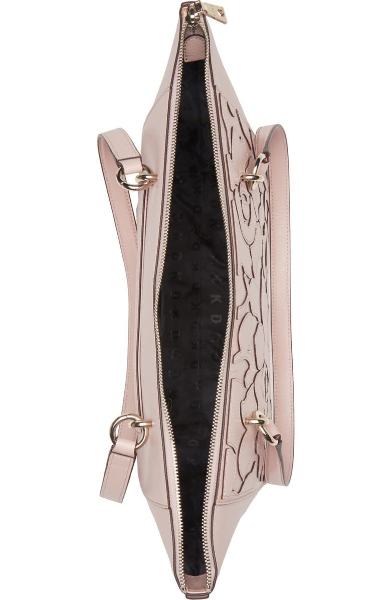 DKNY Sara Abstract Print Leather Tote Bag, Alternate, color,