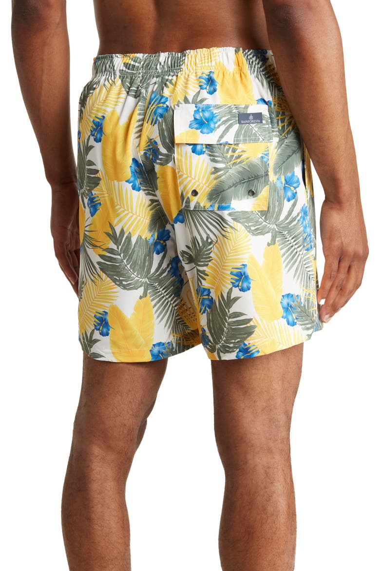 Hot Tropics Swim Trunks, Alternate, color, LEMON