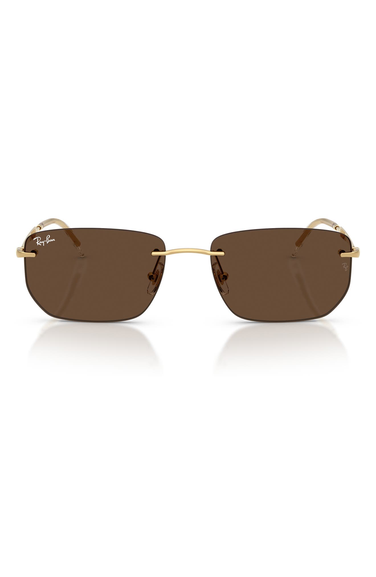 Ray Ban Rb3768 Sunglasses Arista Gold Frame Brown Lenses 56-17