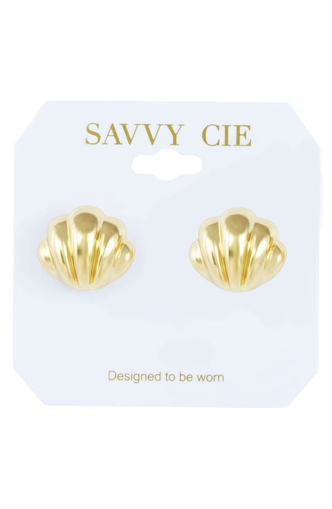 Seashell Stud Earrings