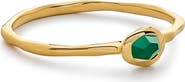 Monica Vinader Odyssey Green Onyx Stacking Ring