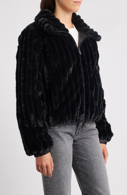 Save The Duck Elina Water Repellent Faux Fur Jacket In Black