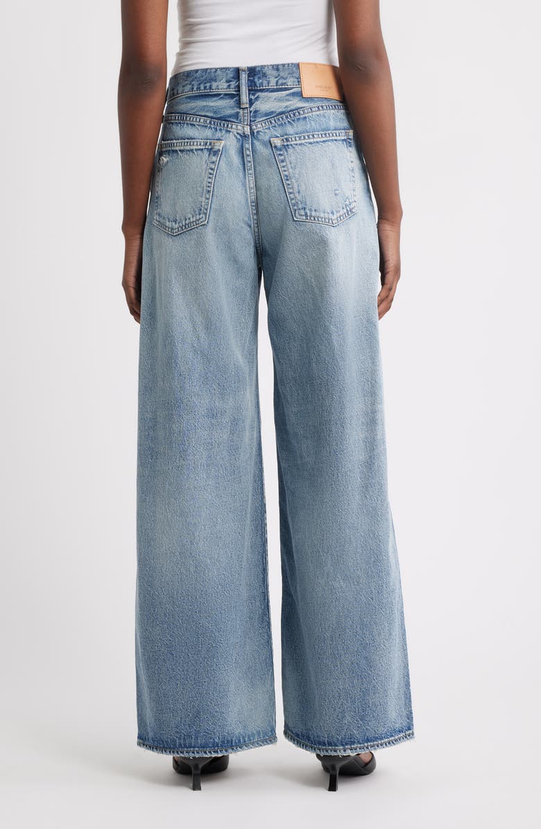MOUSSY VINTAGE Lewes High Waist Superwide Leg Jeans, Alternate, color, Blue