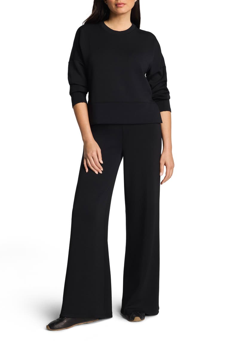 SPANX<sup>®</sup> Air Essentials Tunic Sweatshirt, Alternate, color, Very Black