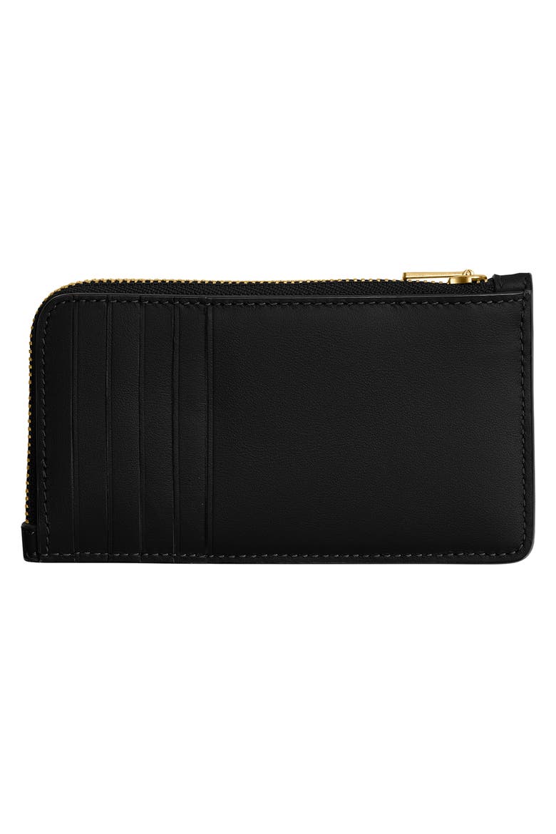 New York Refined Leather Card Case, Alternate, color, B4/BLACK