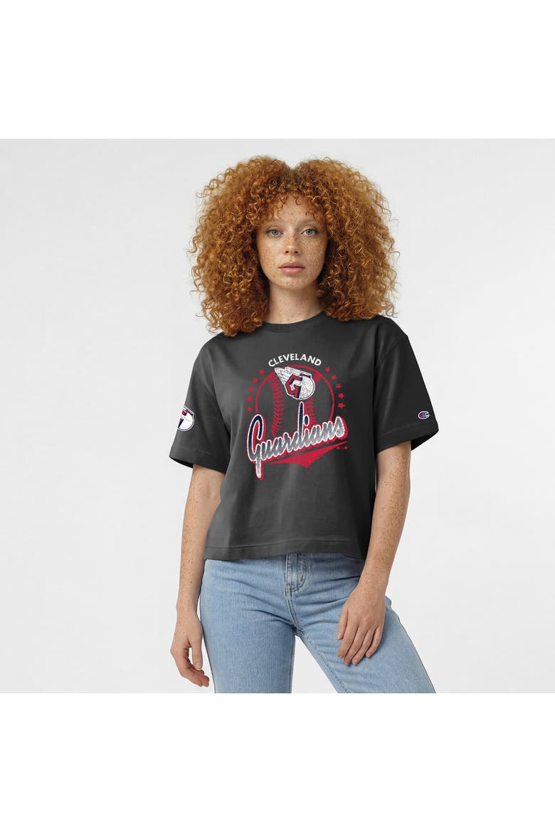 Women's Champion Black Cleveland Guardians All-Star T-Shirt, Main, color, Black