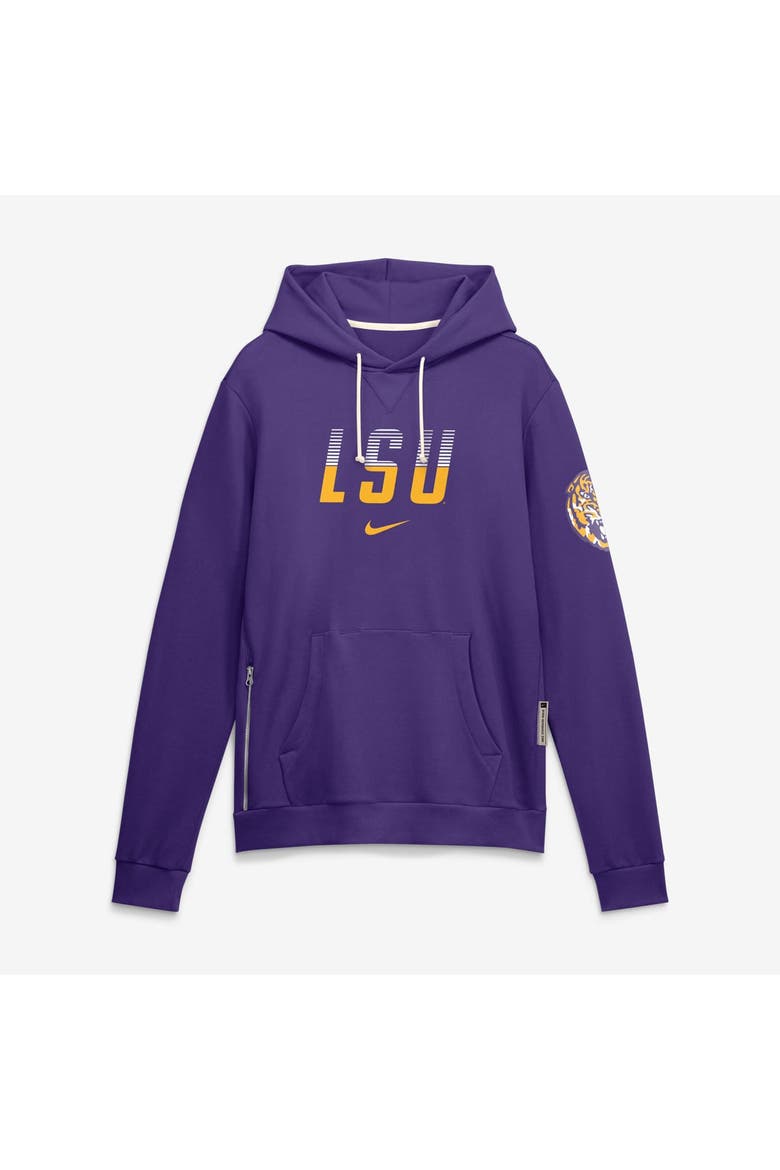 Men's Nike Purple LSU Tigers 2026 Sideline Standard Issue Dri-FIT Hoodie, Main, color, Purple
