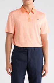 Original Penguin Layered Windowpane Print Knit Polo