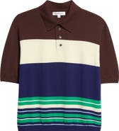ZANKOV Luke Stripe Merino Wool Polo