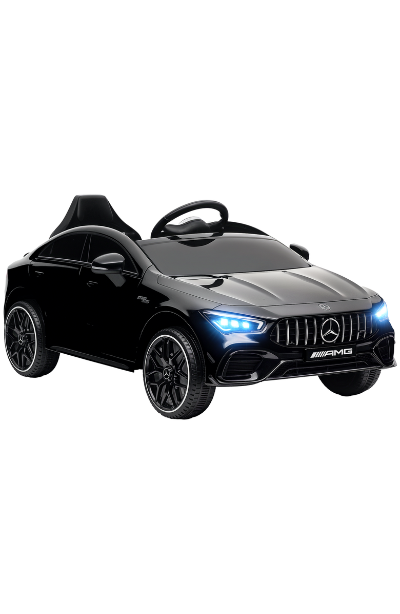 Qaba Mercedes-Benz AMG CLA 45 12V Kids Ride on Car w/ Remote, Suspension, Main, color, Black