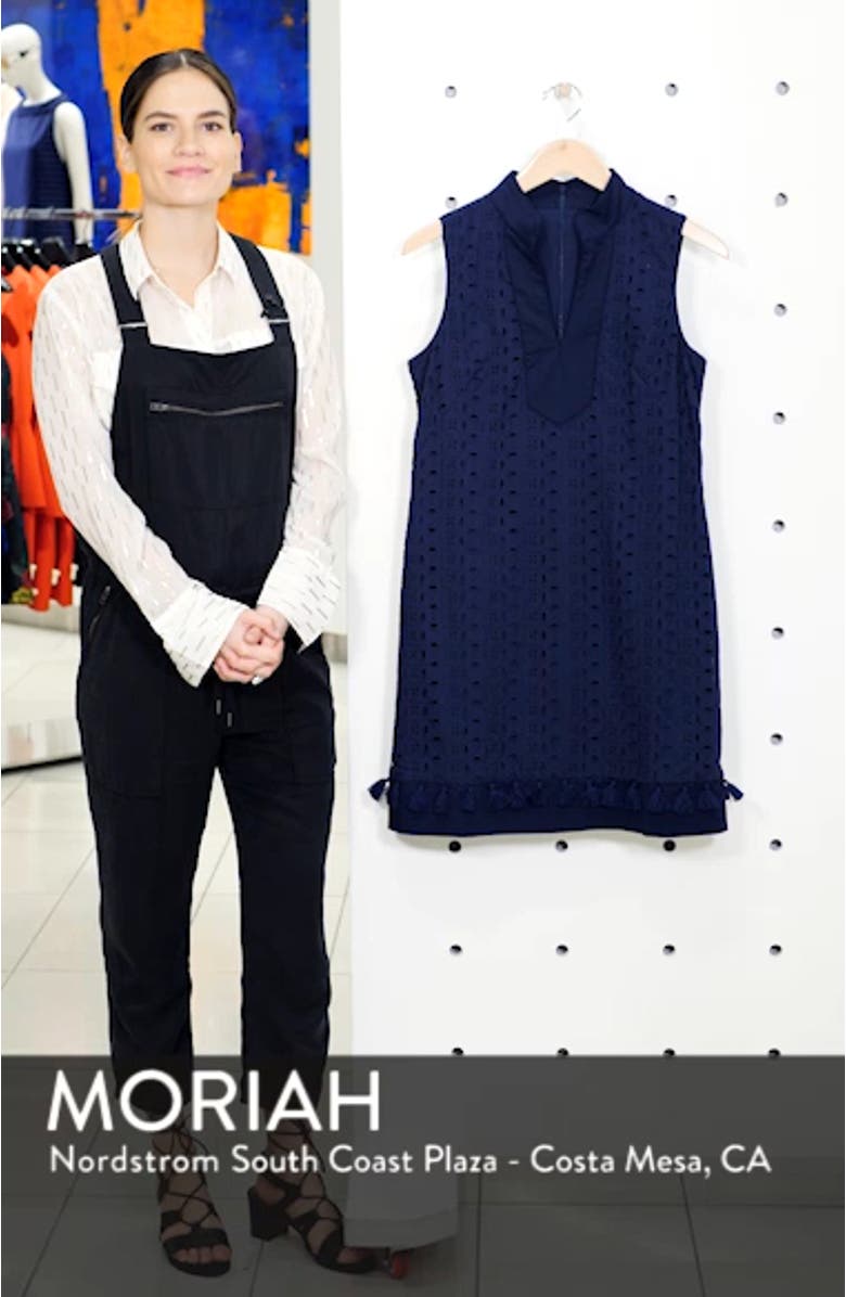 Mandarin Collar Lace Shift Dress, sales video thumbnail