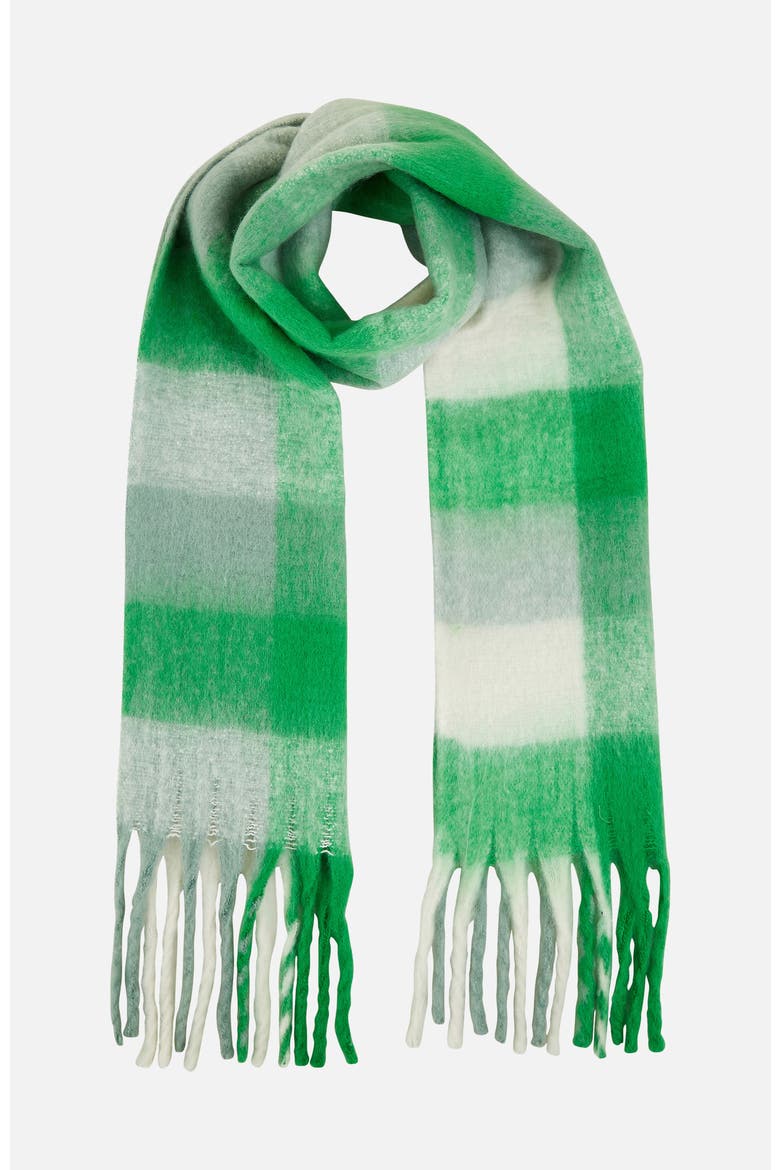 Check Soft Tassel Scarf, Alternate, color, Multi